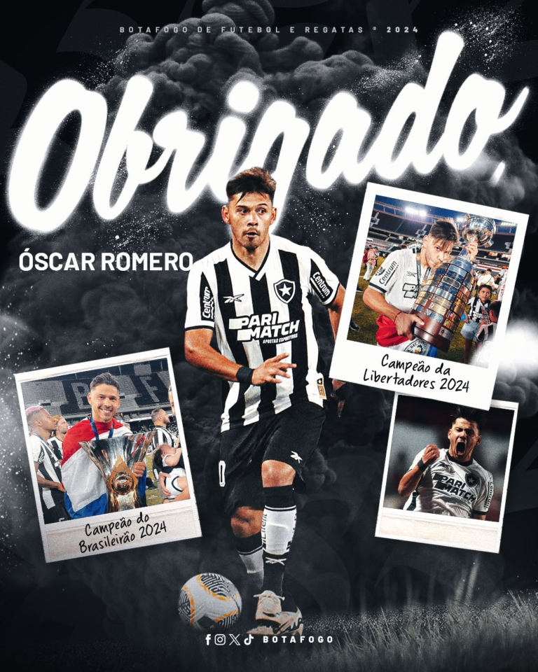 Botafogo despidió al paraguayo Óscar Romero