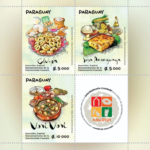 Gastronomía guaraní está en 9000 estampillas postales