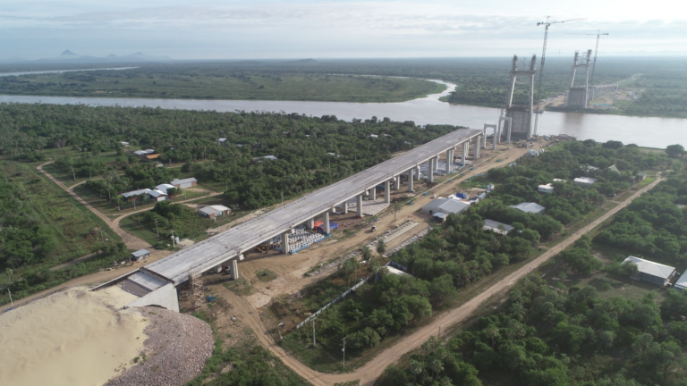 Obras del Puente de la Bioceánica inician el año con 63% de avance
