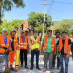 Ofrecen charla sobre salud ocupacional a trabajadores de obras urbanas en el sur del país