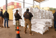 Reporte destaca aumento en incautaciones de cocaína en Paraguay: 9 veces más en el último año