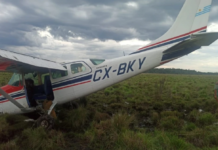 Avioneta robada en Uruguay aterrizó de manera forzosa en Itapúa