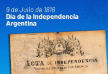 9 de julio de 1816. Día de la Independencia Argentina.