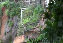 Se desmoronó parte del mirador de Itá Pytã Punta