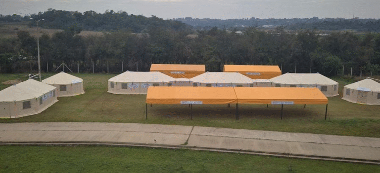Secretaría de Emergencia despliega carpas y generadores eléctricos para operativo Rally Mundial