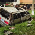 Furgoneta repleta de marihuana volcó en Ciudad del Este