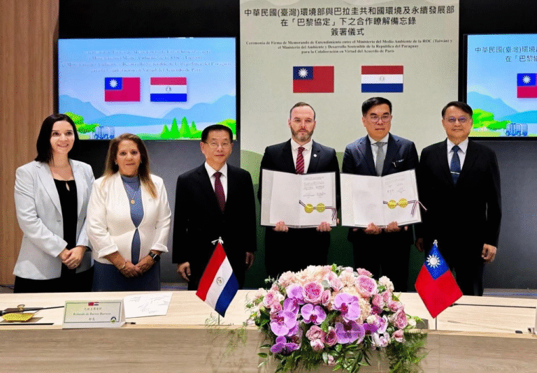 Paraguay firma con Taiwán un memorandum que lo consolida como líder regional en acción climática y conservación