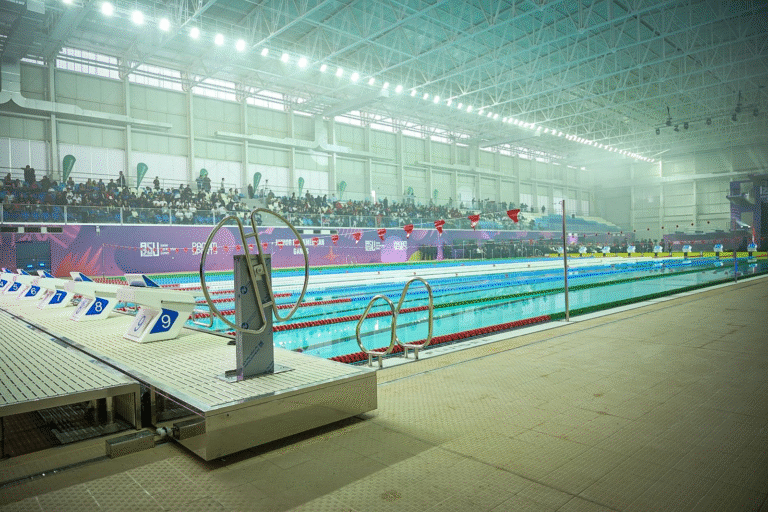 Príncipe de Mónaco destaca infraestructura multideportiva desarrollada por Paraguay en poco tiempo Príncipe de Mónaco destaca infraestructura multideportiva desarrollada por Paraguay en poco tiempo