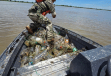 Mades retiró unos 4.500 metros de espineles en operativos en los ríos Paraguay y Paraná