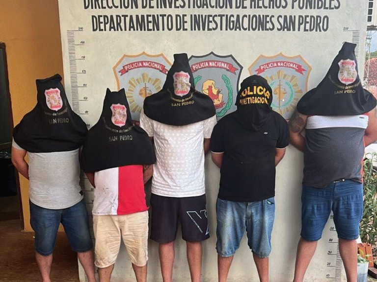 Suboficial es detenido junto a presunto jefe de sicarios en San Pedro