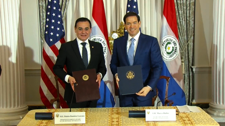Paraguay y Estados Unidos suscriben acuerdo de seguridad y estatuto para operación de personal
