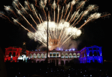 Encendido del árbol navideño reunió a más de 17 mil personas frente al Palacio