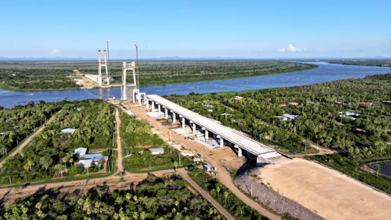 Hito de integración de América del Sur: puente de la Ruta Bioceánica está en su recta final