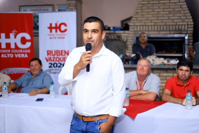 Rubén Vázquez es confirmado como precandidato a la Intendencia Municipal de Alto Verá por el Movimiento Honor Colorado