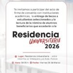 ACTO DE FIRMA Y ENTREGA DE BECAS PARA LA RESIDENCIA UNIVERSITARIA 2026, INICIATIVA DEL DIPUTADO SEBASTIÁN REMESOWSKI
