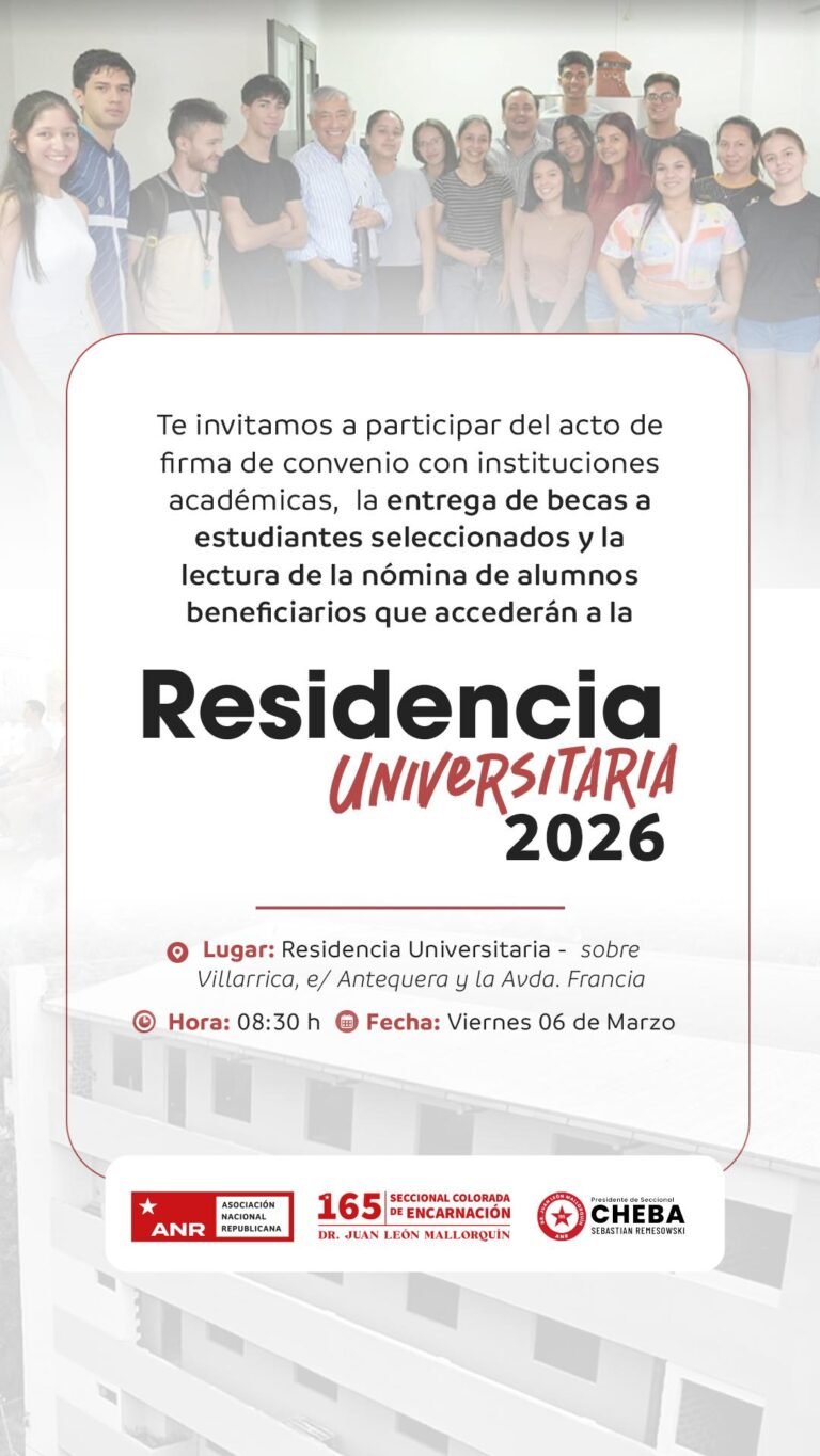 ACTO DE FIRMA Y ENTREGA DE BECAS PARA LA RESIDENCIA UNIVERSITARIA 2026, INICIATIVA DEL DIPUTADO SEBASTIÁN REMESOWSKI