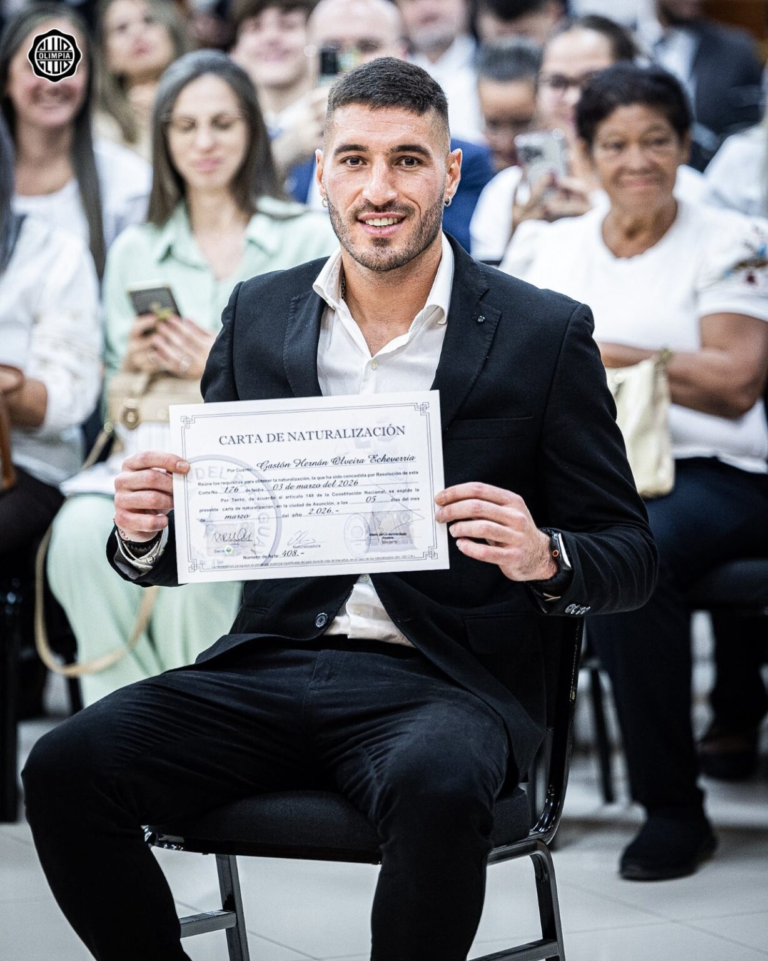 Gastón Olveira ya es paraguayo: “Ojalá pueda devolverle el cariño al pueblo paraguayo” Gastón Olveira ya es paraguayo: “Ojalá pueda devolverle el cariño al pueblo paraguayo”