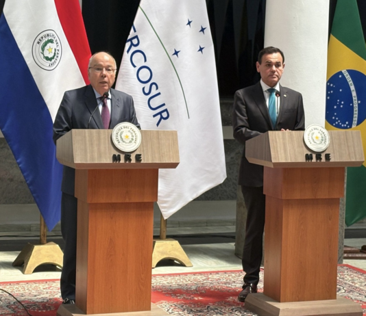 Cancilleres de Brasil y Paraguay destacan diálogo constante y cooperación entre ambos gobiernos