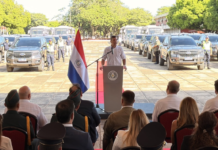 Policía recibe equipamientos, vehículos y una clara instrucción de resguardar a los trabajadores