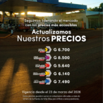 Petropar actualiza sus precios, manteniendo los valores más accesibles del mercado