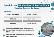 HOSPITAL GENERAL DE ITAPÚA AMPLÍA EL SERVICIO DE RESONANCIA MAGNÉTICA E INCORPORA DOMINGOS Y FERIADOS