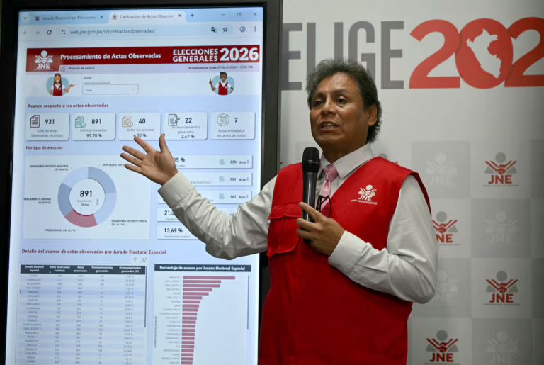 ¿Por qué se demoran tanto los resultados de las presidenciales de Perú?
