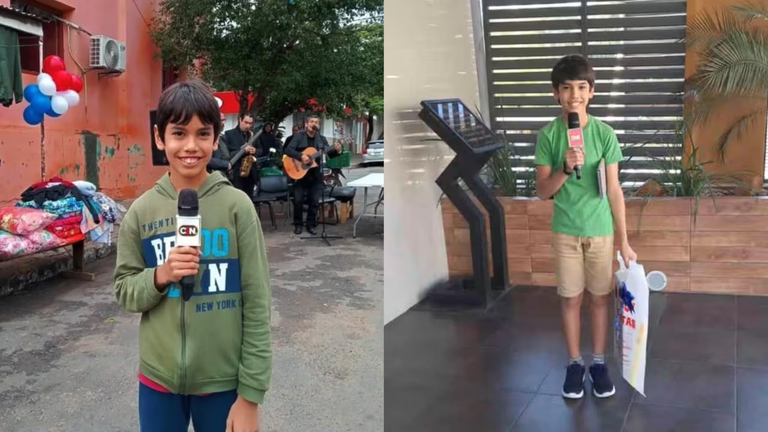 La historia de resiliencia del “mini periodista” que emociona a todo Paraguay La historia de resiliencia del “mini periodista” que emociona a todo Paraguay