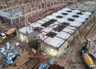 Avanza construcción del Hospital General de Concepción con ejecución de la primera losa