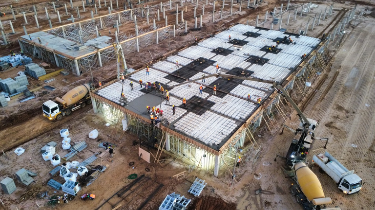 Avanza construcción del Hospital General de Concepción con ejecución de la primera losa