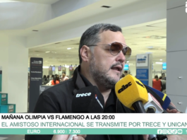 Olimpia viajó a Río para enfrentarse a Flamengo en un amistoso