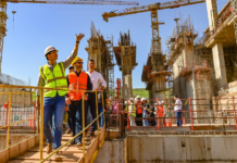 Presidente y vicepresidente de la República verifican avance de obras del proyecto Aña Cuá de Yacyretá