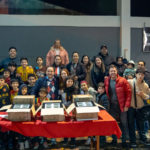 Cheba entregó nueva iluminación para la cancha de básquet de San Blas