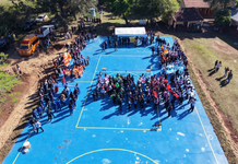 Escuela y Colegio de Santo Domingo ya cuentan con moderna pista deportiva