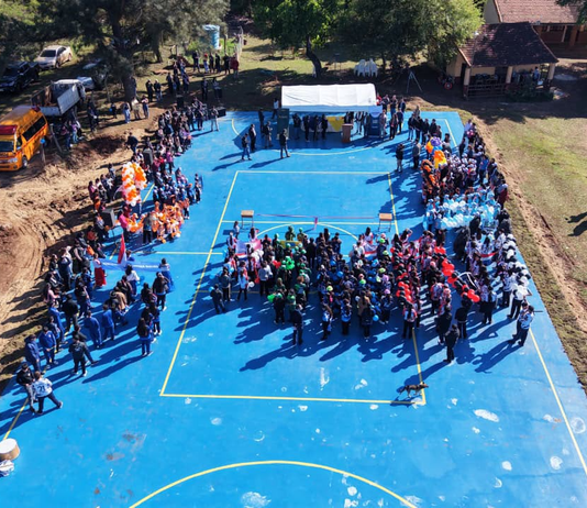Escuela y Colegio de Santo Domingo ya cuentan con moderna pista deportiva